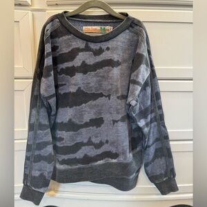 Blue and navy, Vintage Havana, girls striped sweatshirt. NWT. Size medium.